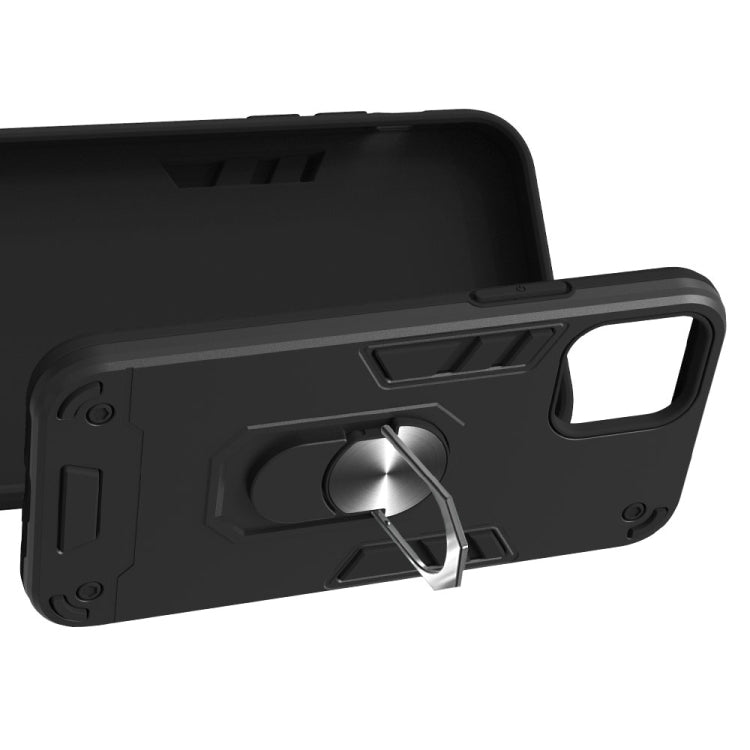 For iPhone 12 / 12 Pro Armour Series PC + TPU Protective Case with Ring Holder