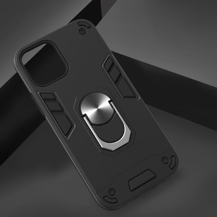 For iPhone 12 / 12 Pro Armour Series PC + TPU Protective Case with Ring Holder
