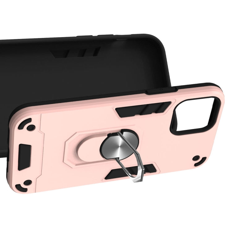 For iPhone 12 / 12 Pro Armour Series PC + TPU Protective Case with Ring Holder