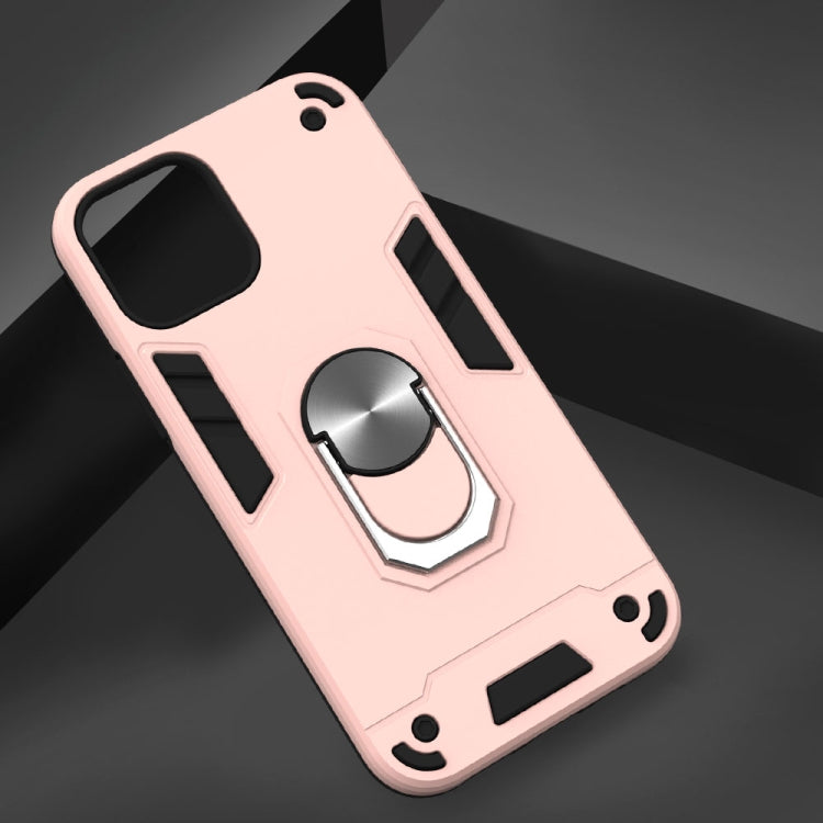 For iPhone 12 / 12 Pro Armour Series PC + TPU Protective Case with Ring Holder