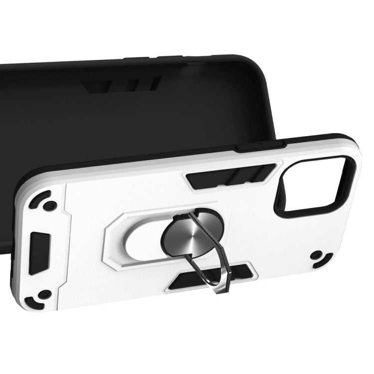 For iPhone 12 / 12 Pro Armour Series PC + TPU Protective Case with Ring Holder