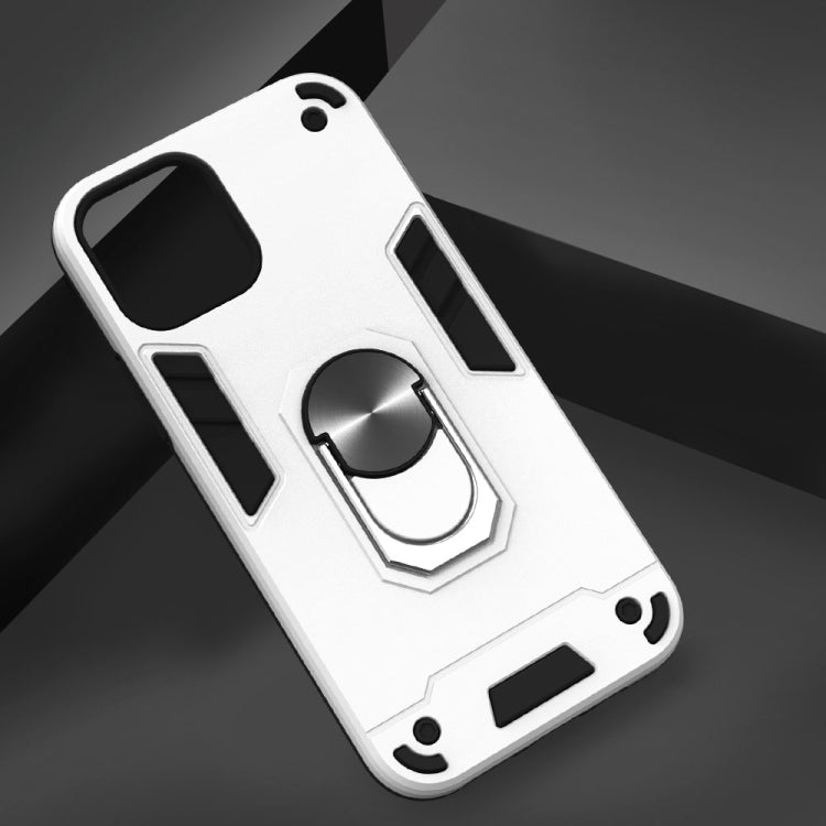 For iPhone 12 / 12 Pro Armour Series PC + TPU Protective Case with Ring Holder