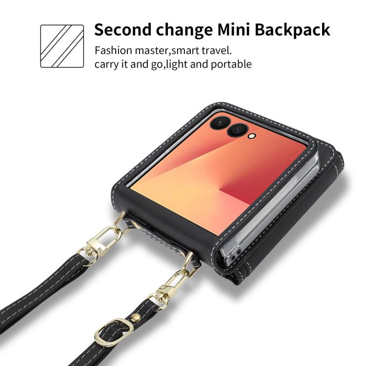 For Samsung Galaxy Z Flip7 5G POLA Love Buckle Multi-Card Slots Zipper Wallet Phone Case
