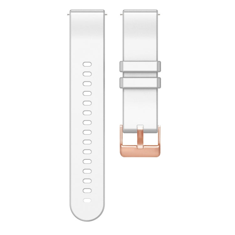 For Huawei Watch GT5 41mm Solid Color Rose Gold Buckle 18mm Silicone Watch Band