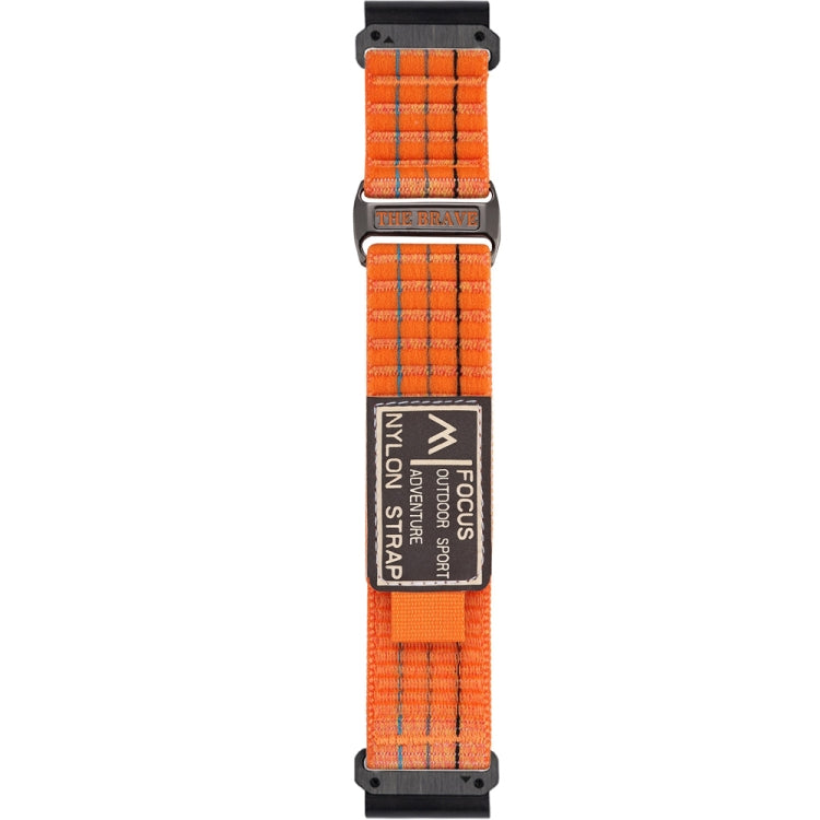 For Garmin 22mm Dual Sections Sports Style Nylon Loop Hook and Loop Fastener Watch Band