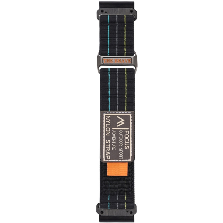 For Garmin 26mm Dual Sections Sports Style Nylon Loop Hook and Loop Fastener Watch Band