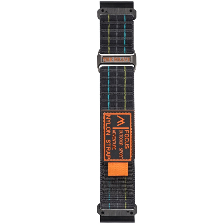 For Garmin 26mm Dual Sections Sports Style Nylon Loop Hook and Loop Fastener Watch Band