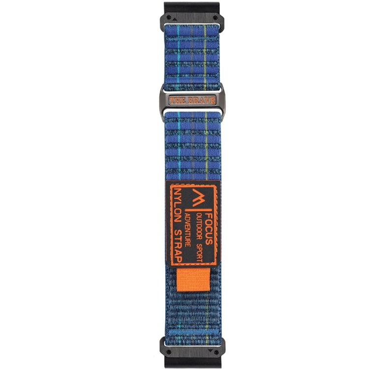 For Garmin 26mm Dual Sections Sports Style Nylon Loop Hook and Loop Fastener Watch Band