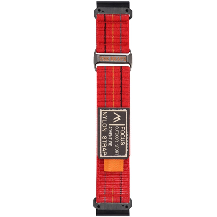 For Garmin 26mm Dual Sections Sports Style Nylon Loop Hook and Loop Fastener Watch Band