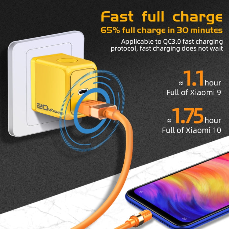 M167 PD 20W Type-C and USB QC 3.0 Fast Charger, Specification:US Plug