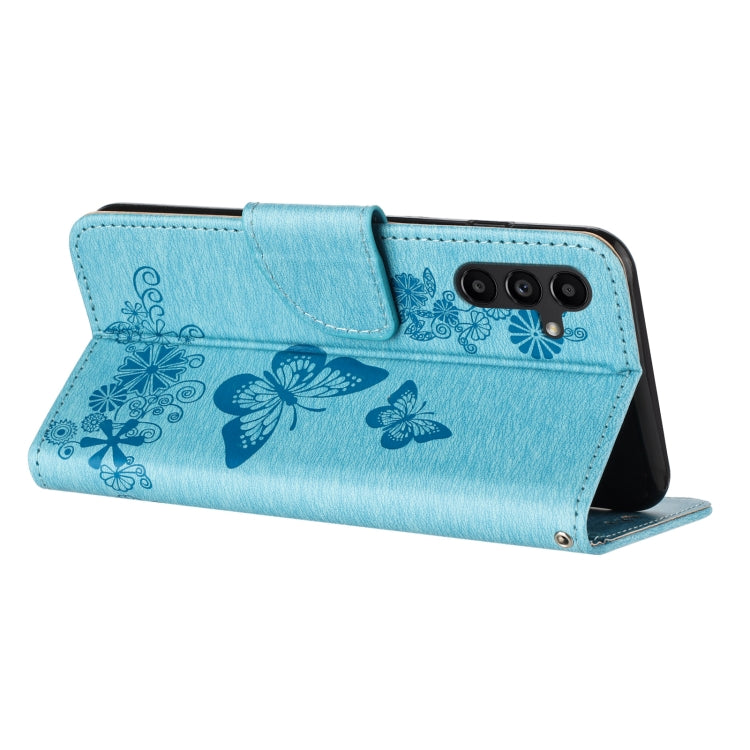 For Samsung Galaxy A16 / A26 5G Butterfly Embossed Flip Leather Phone Case