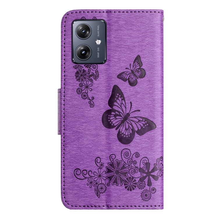 For Samsung Galaxy A06 4G Butterfly Embossed Flip Leather Phone Case