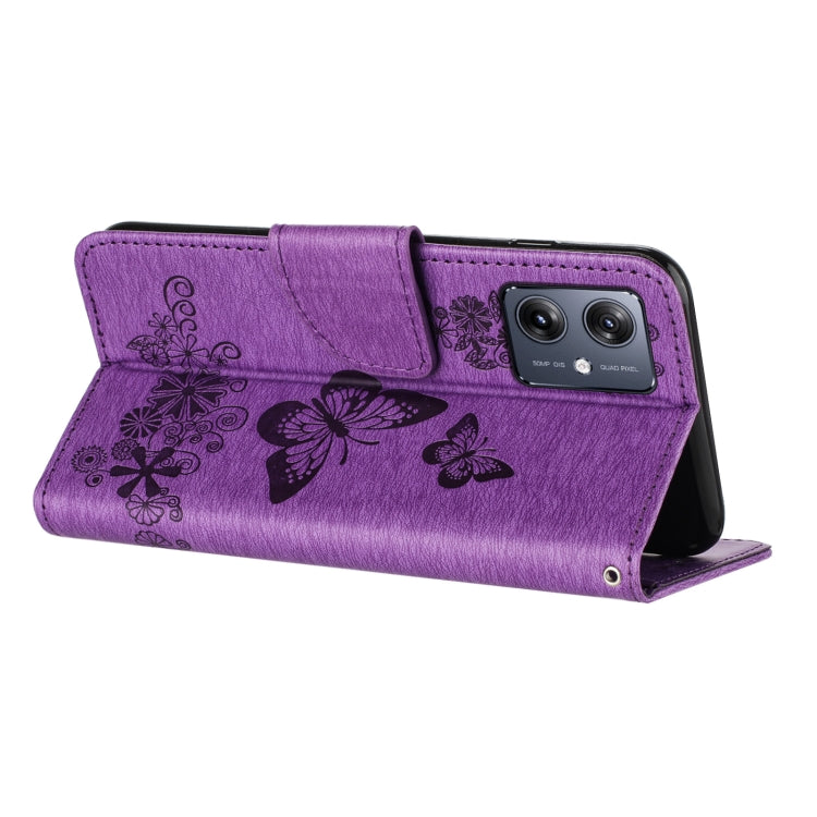 For Samsung Galaxy A06 4G Butterfly Embossed Flip Leather Phone Case