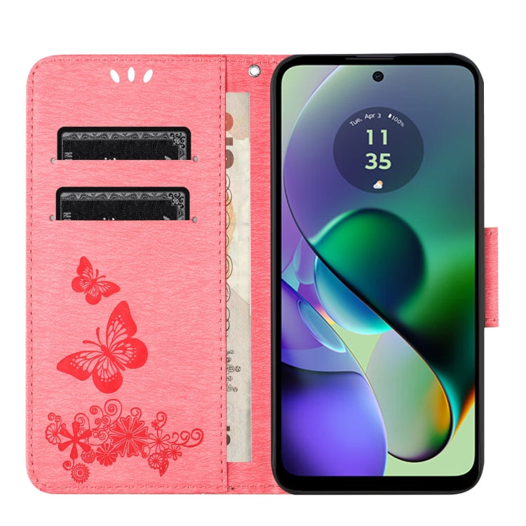 For Samsung Galaxy A06 4G Butterfly Embossed Flip Leather Phone Case
