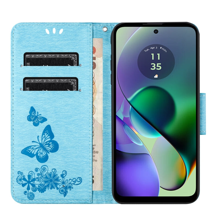 For Samsung Galaxy A06 4G Butterfly Embossed Flip Leather Phone Case