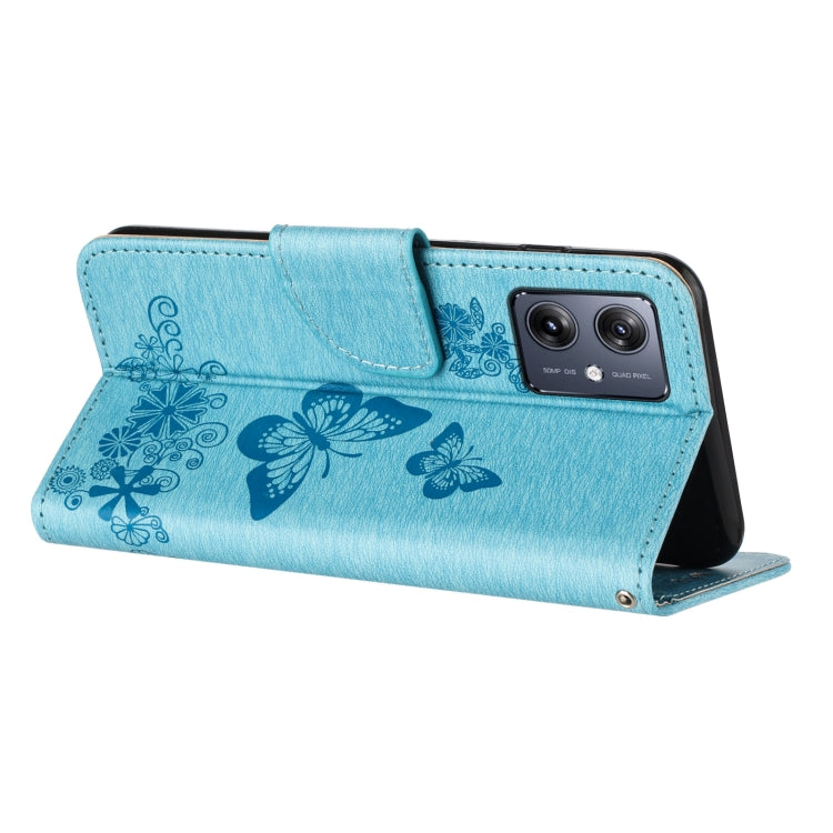 For Samsung Galaxy A06 4G Butterfly Embossed Flip Leather Phone Case
