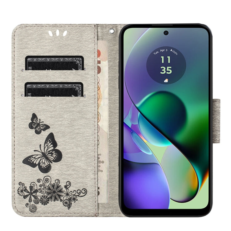 For Samsung Galaxy A06 4G Butterfly Embossed Flip Leather Phone Case