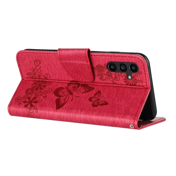 For Samsung Galaxy A36 / A56 5G Butterfly Embossed Flip Leather Phone Case