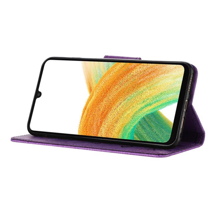 For Samsung Galaxy A17 4G / 5G Butterfly Embossed Flip Leather Phone Case