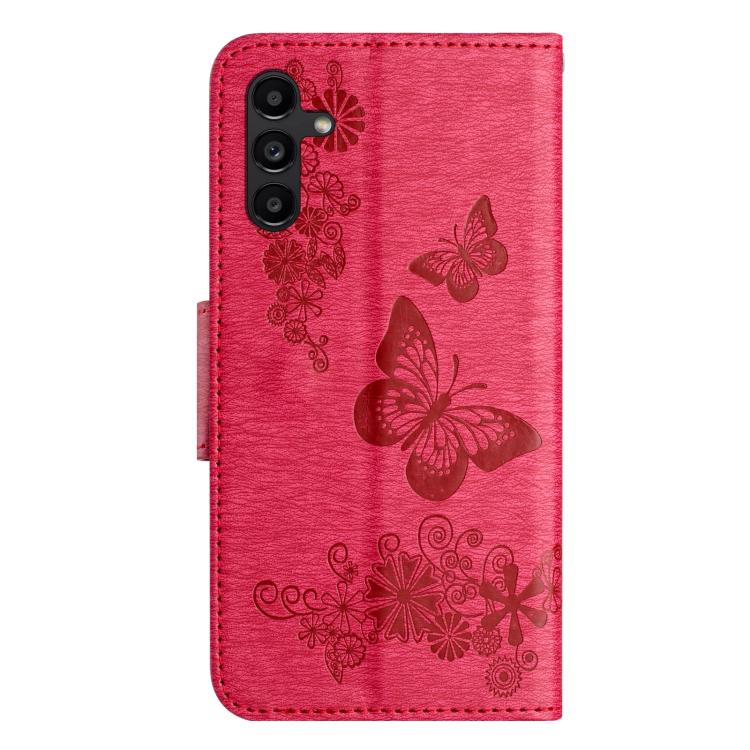 For Samsung Galaxy A17 4G / 5G Butterfly Embossed Flip Leather Phone Case