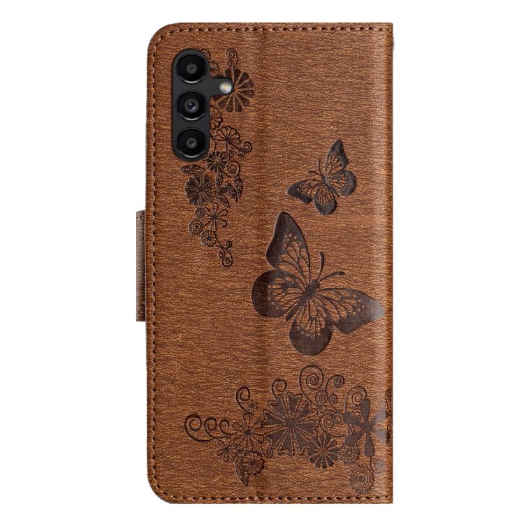 For Samsung Galaxy A17 4G / 5G Butterfly Embossed Flip Leather Phone Case