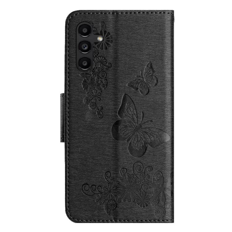 For Samsung Galaxy A17 4G / 5G Butterfly Embossed Flip Leather Phone Case