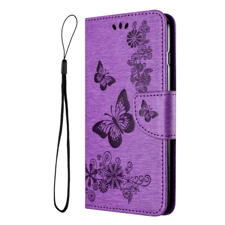 For Galaxy A57 5G Butterfly Embossed Flip Leather Phone Case