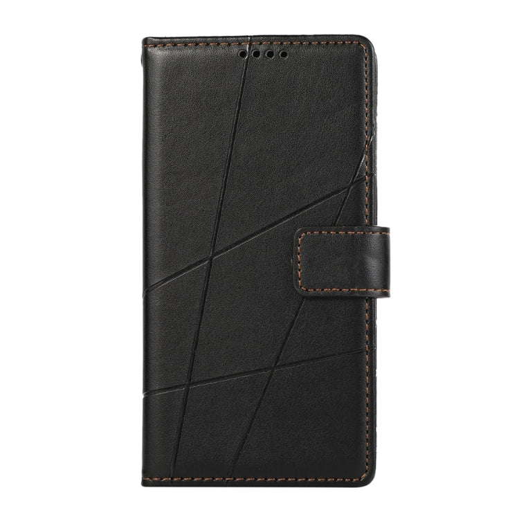 For Xiaomi 14T PU Genuine Leather Texture Embossed Line Phone Case