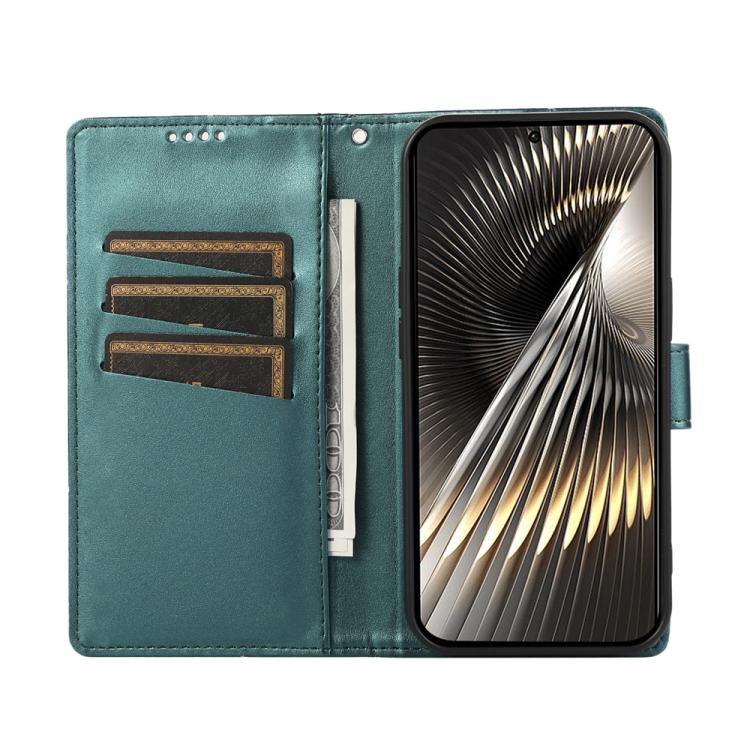 For Xiaomi 15 Ultra PU Genuine Leather Texture Embossed Line Phone Case