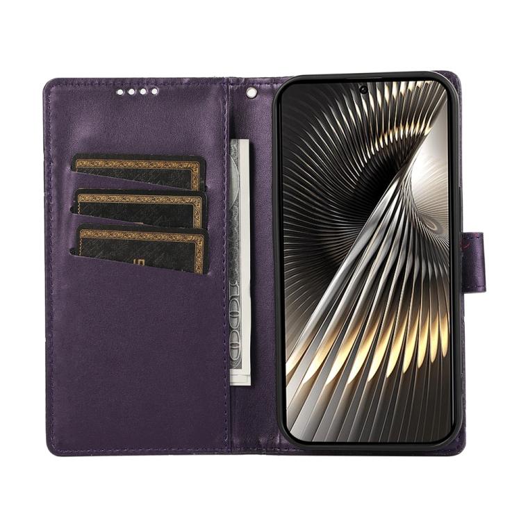 For Xiaomi 15 Ultra PU Genuine Leather Texture Embossed Line Phone Case