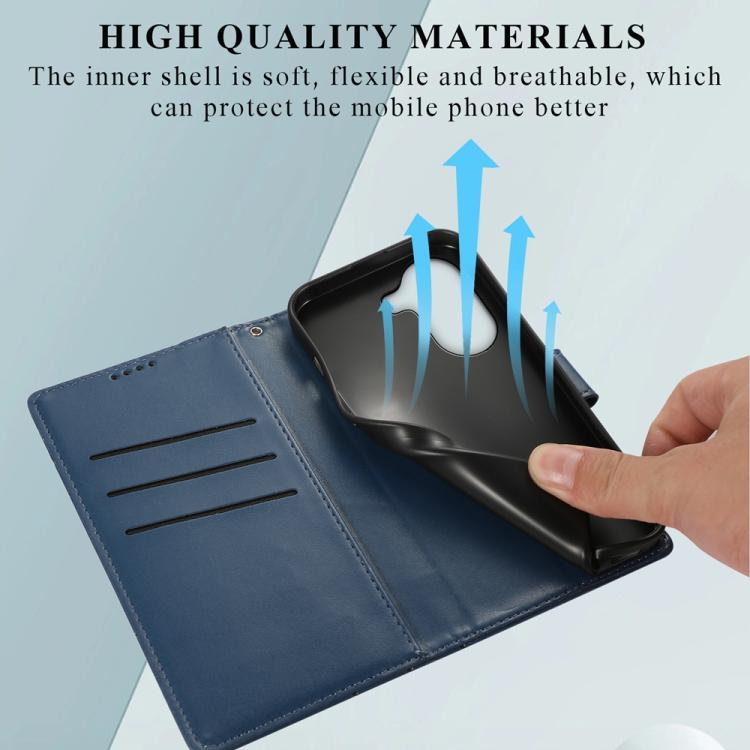 For Xiaomi Poco X7 Pro / Redmi Turbo 4 PU Genuine Leather Texture Embossed Line Phone Case