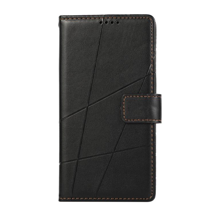 For Xiaomi Poco X7 Pro / Redmi Turbo 4 PU Genuine Leather Texture Embossed Line Phone Case
