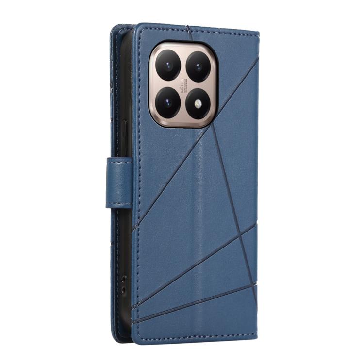 For Xiaomi 15T 5G PU Genuine Leather Texture Embossed Line Phone Case