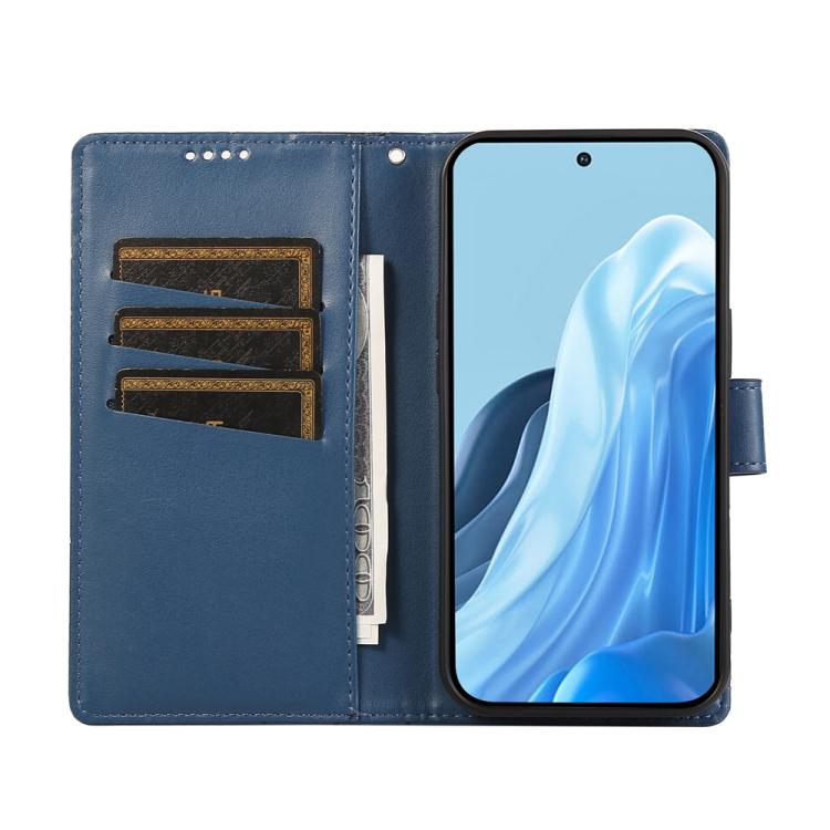 For Xiaomi 15T 5G PU Genuine Leather Texture Embossed Line Phone Case