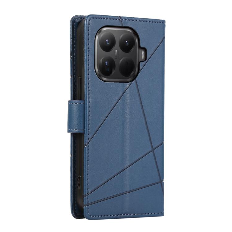 For Xiaomi 15T Pro 5G PU Genuine Leather Texture Embossed Line Phone Case
