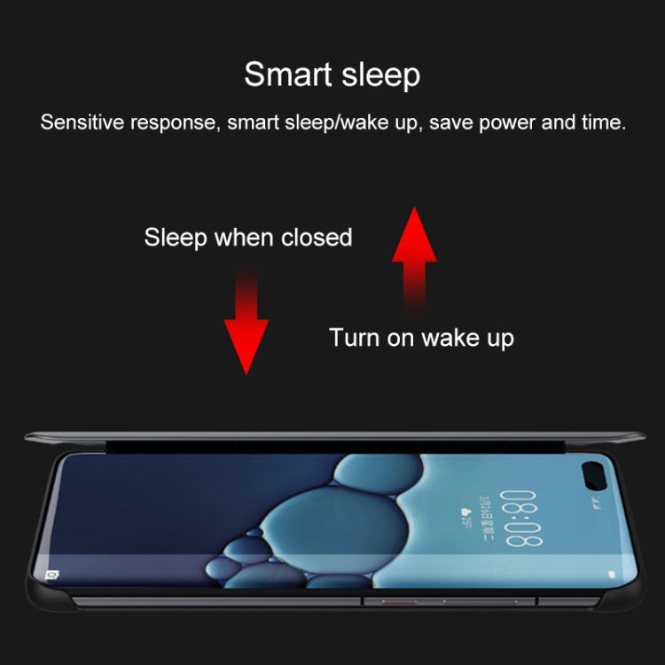 For Huawei P40 Pro Plus Genuine Leather Smart Shckproof Horizontal Flip Case