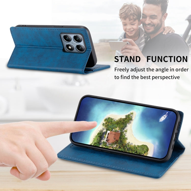 For Xiaomi 14T Pro Business Solid Color Magnetic RFID Leather Phone Case