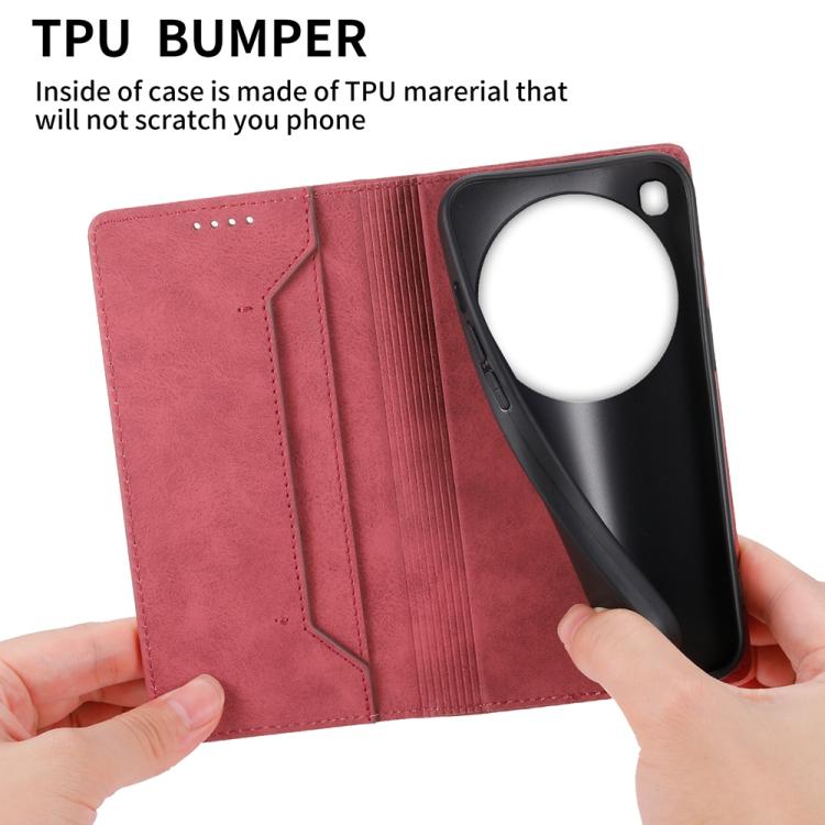 For Xiaomi 15 Ultra Business Solid Color Magnetic RFID Leather Phone Case