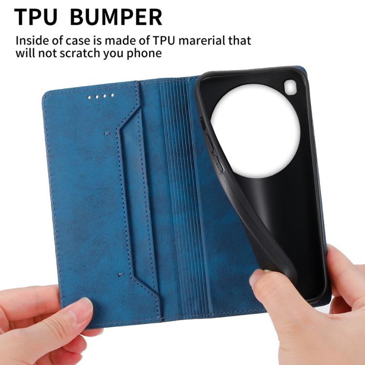 For Xiaomi 15 Ultra Business Solid Color Magnetic RFID Leather Phone Case