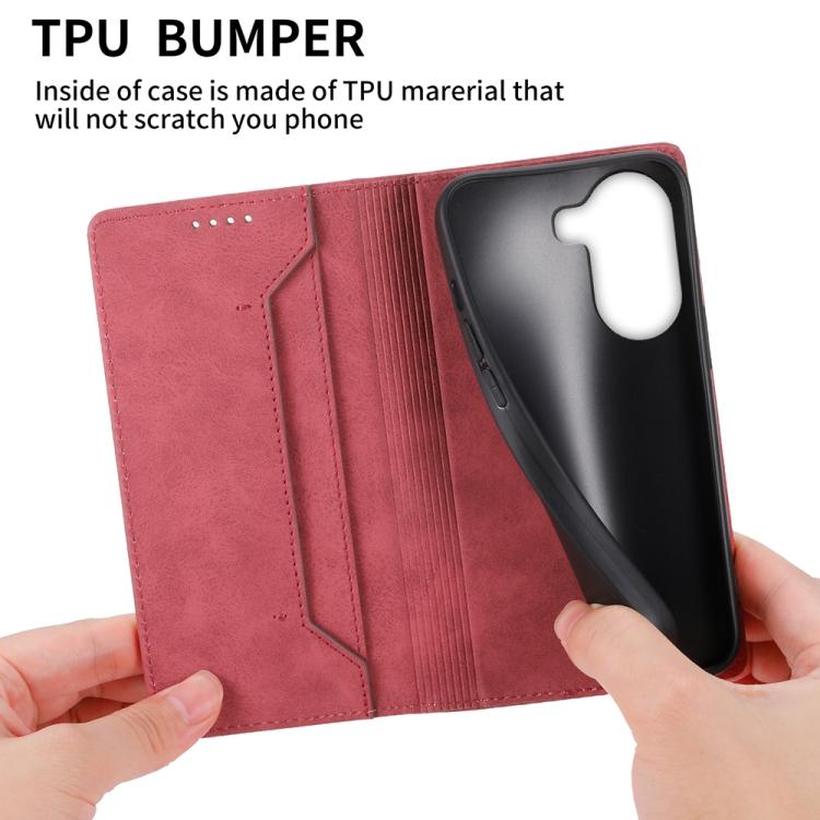 For Xiaomi Poco X7 Pro / Redmi Turbo 4 Business Solid Color Magnetic RFID Leather Phone Case