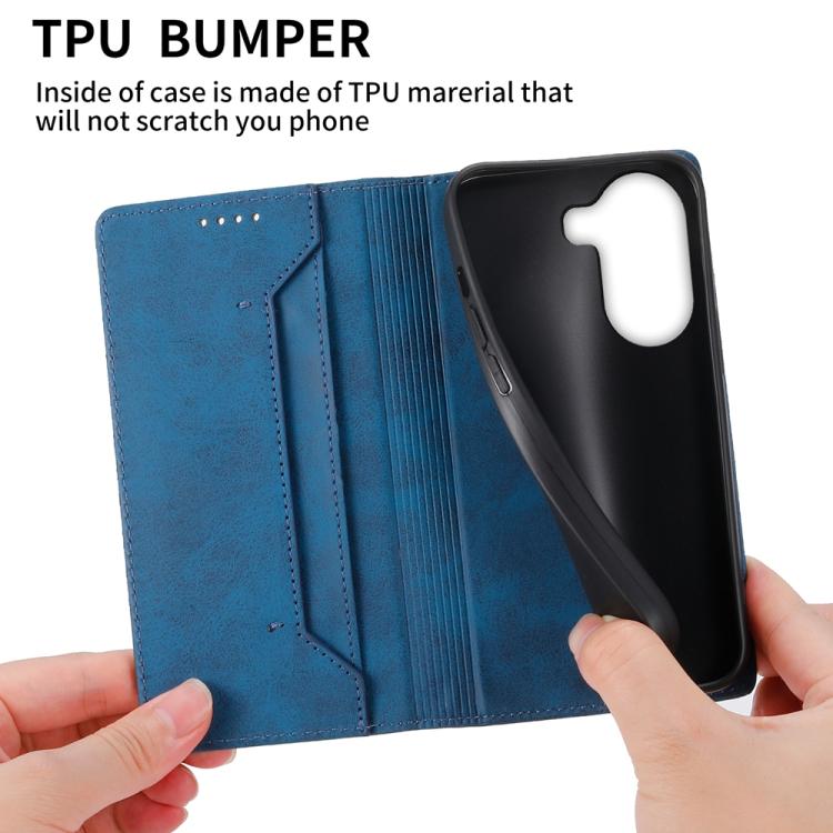 For Xiaomi Poco X7 Pro / Redmi Turbo 4 Business Solid Color Magnetic RFID Leather Phone Case