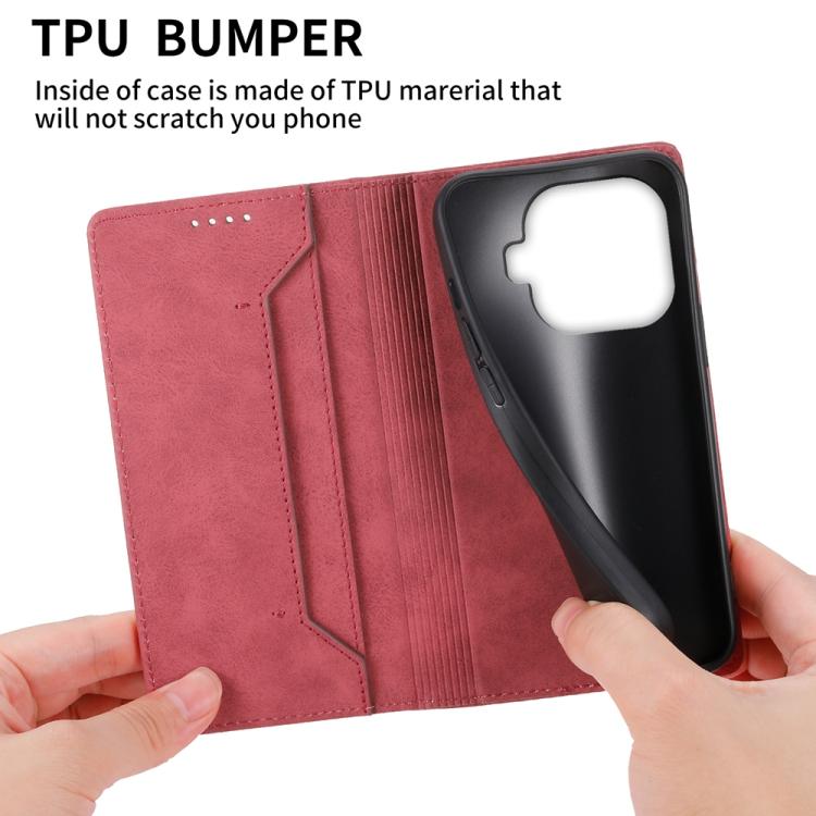 For Xiaomi 15T Pro 5G Business Solid Color Magnetic RFID Leather Phone Case
