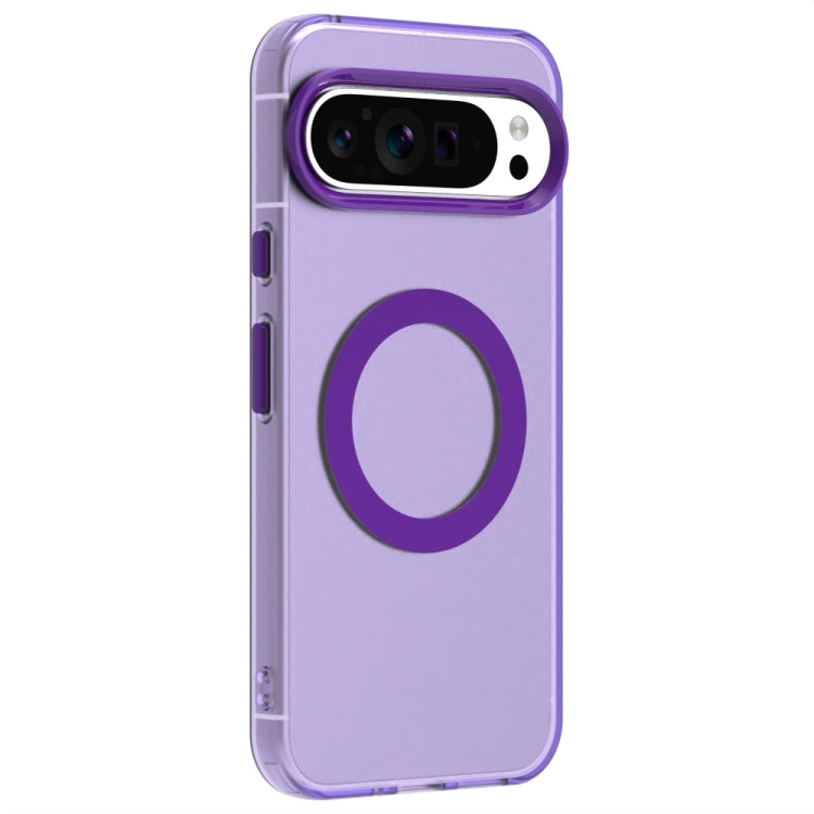 For Google Pixel 9 Pro Candy Magsafe PC Hybrid TPU Phone Case