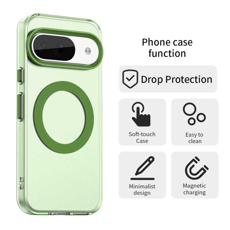 For Google Pixel 9 Candy Magsafe PC Hybrid TPU Phone Case