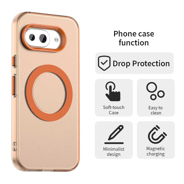 For Google Pixel 9a Candy Magsafe PC Hybrid TPU Phone Case