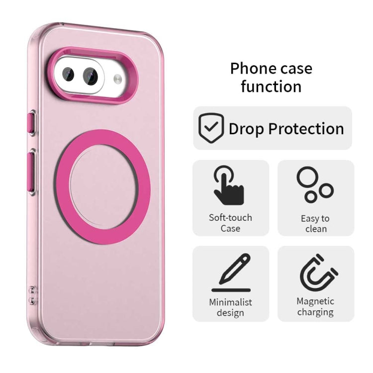 For Google Pixel 9a Candy Magsafe PC Hybrid TPU Phone Case