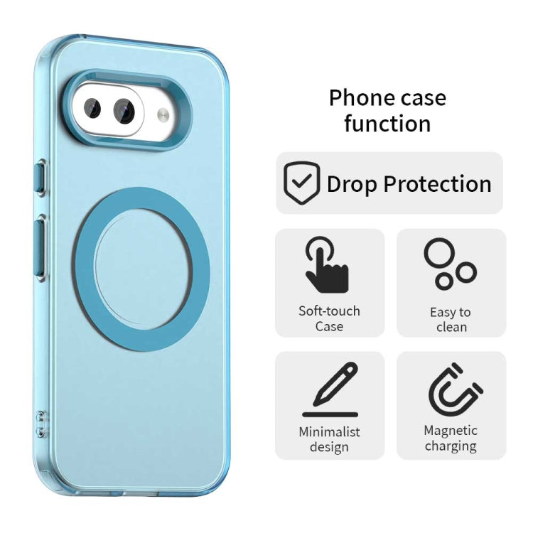 For Google Pixel 9a Candy Magsafe PC Hybrid TPU Phone Case