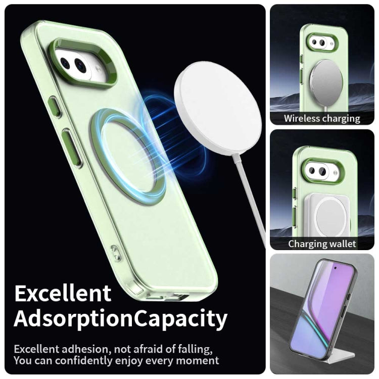 For Google Pixel 9a Candy Magsafe PC Hybrid TPU Phone Case