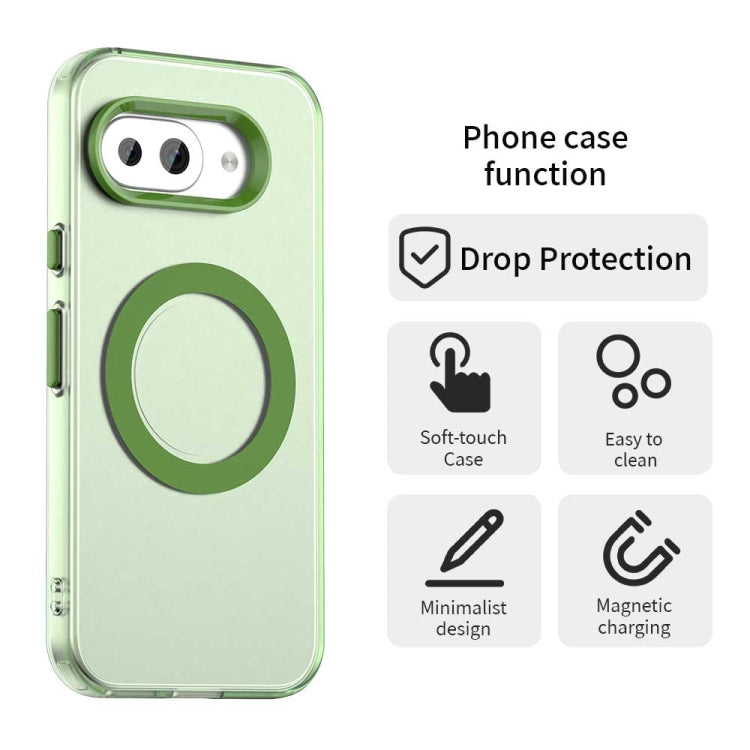 For Google Pixel 9a Candy Magsafe PC Hybrid TPU Phone Case