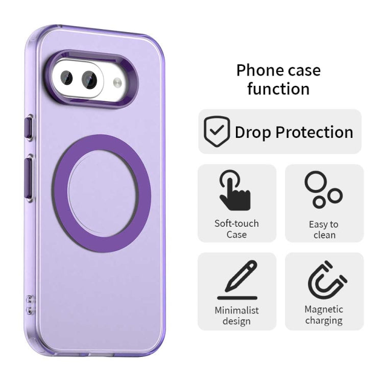 For Google Pixel 9a Candy Magsafe PC Hybrid TPU Phone Case